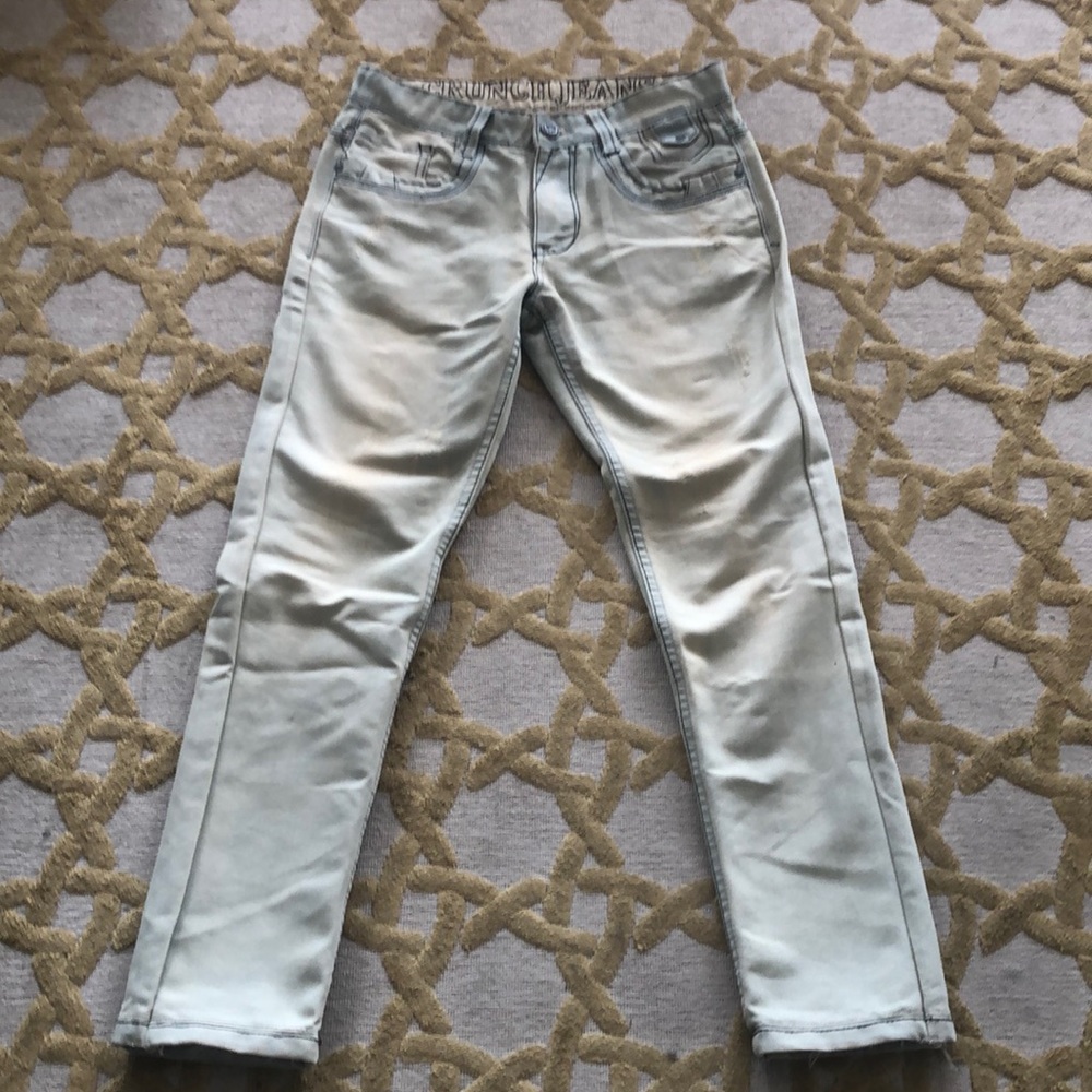 Men’s European faded “Crunch Jeans”